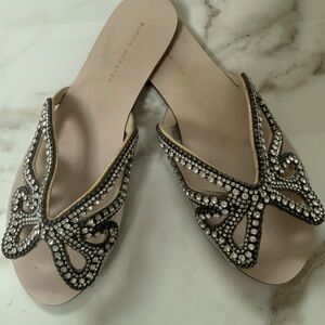 Sophia Webster Silver Embellished Sandals